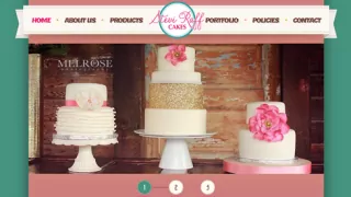 Website Design - Stevi Raff Cakes - Portfolio