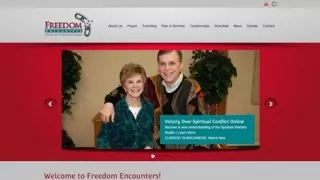 Website Makeover - Freedom Encounters - Home