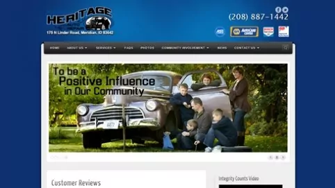 Website Makeover-Heritage Auto Repair-Home